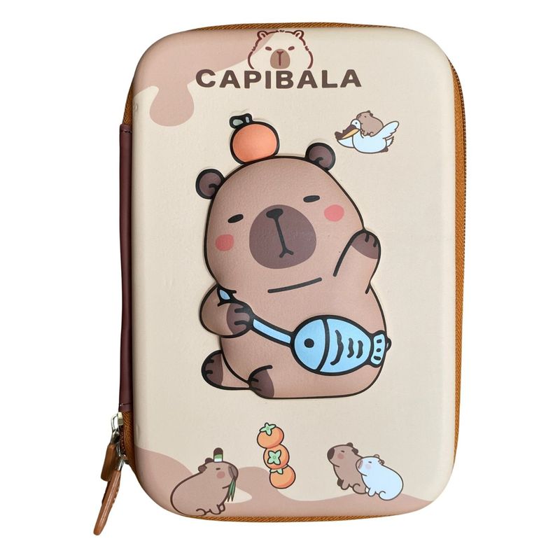 GENERICO - Cartuchera Capibara 3D XL - 22 cm