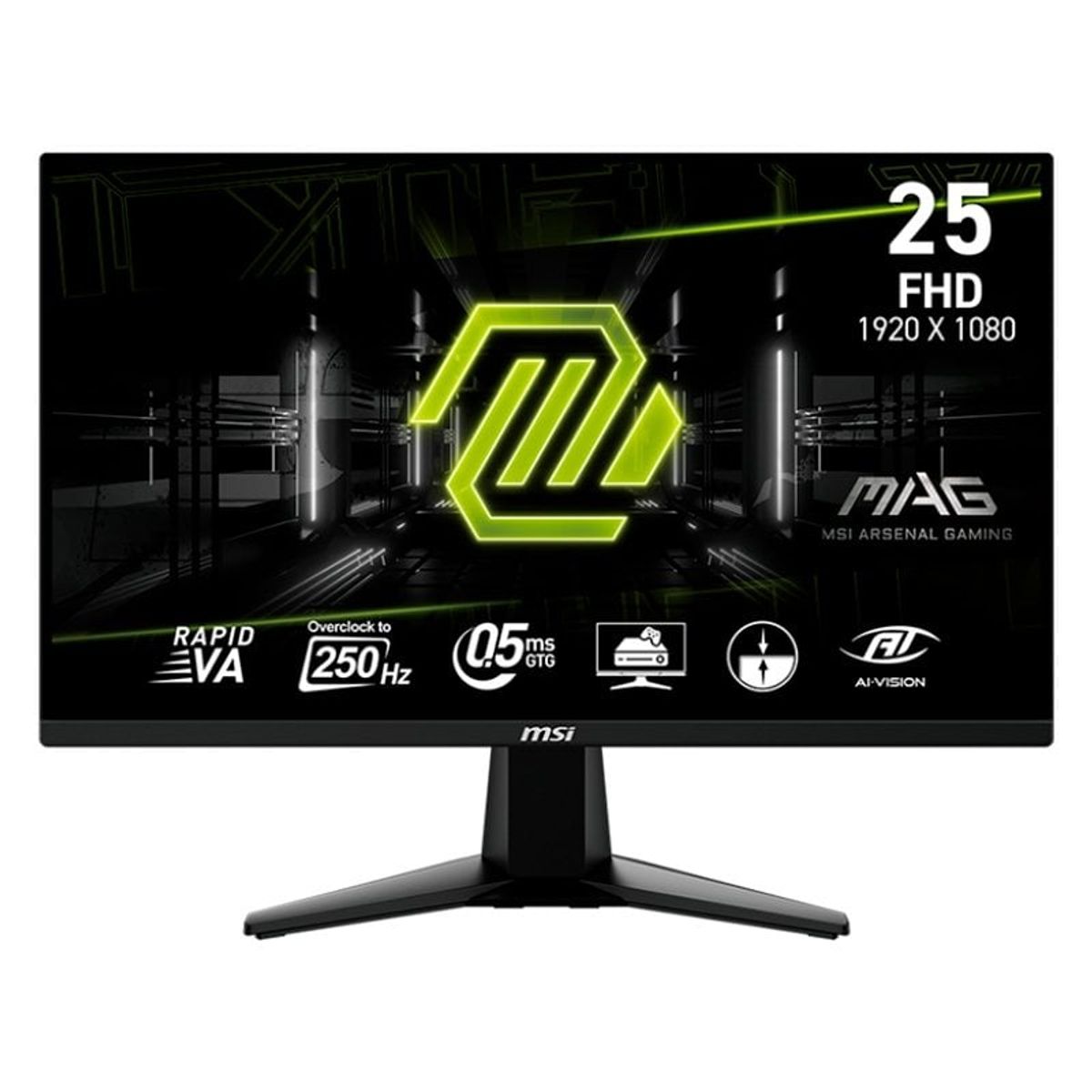 MSI - Monitor Gaming MSI MAG-255XFV 245 FHD VA 250Hz OC 05ms HDMI x2 DisplayPort x1