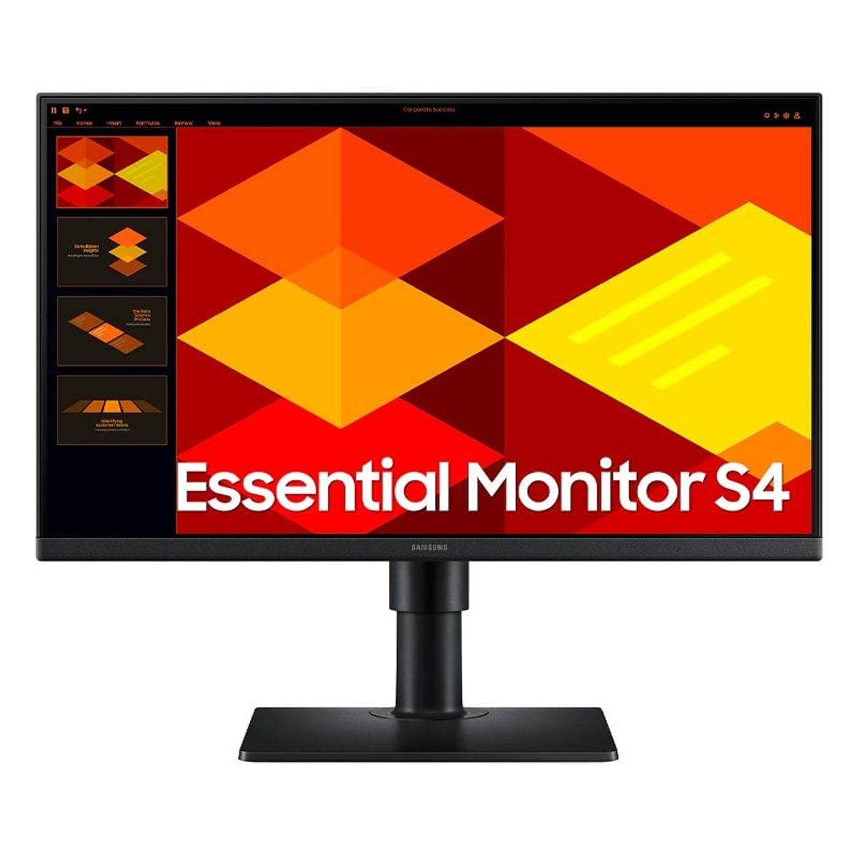 SAMSUNG - Monitor Plano Samsung Essential S4 24 FHD IPS 100Hz HDMI DisplayPort