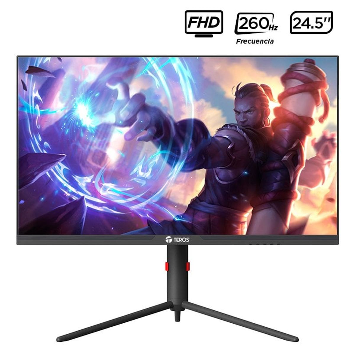TEROS - Monitor Plano Gaming TEROS TE-2472G 245 FHD VA 260 Hz 1 ms HDMI DisplayPort