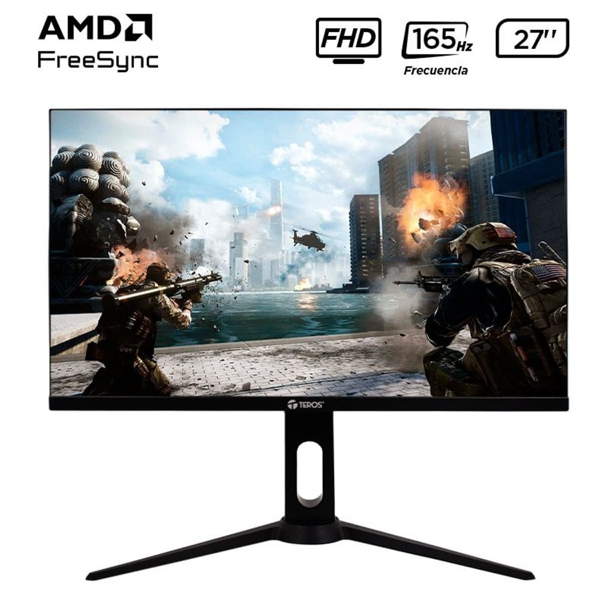 TEROS - Monitor Plano Gaming TEROS TE-2752G 27 FHD IPS 165Hz