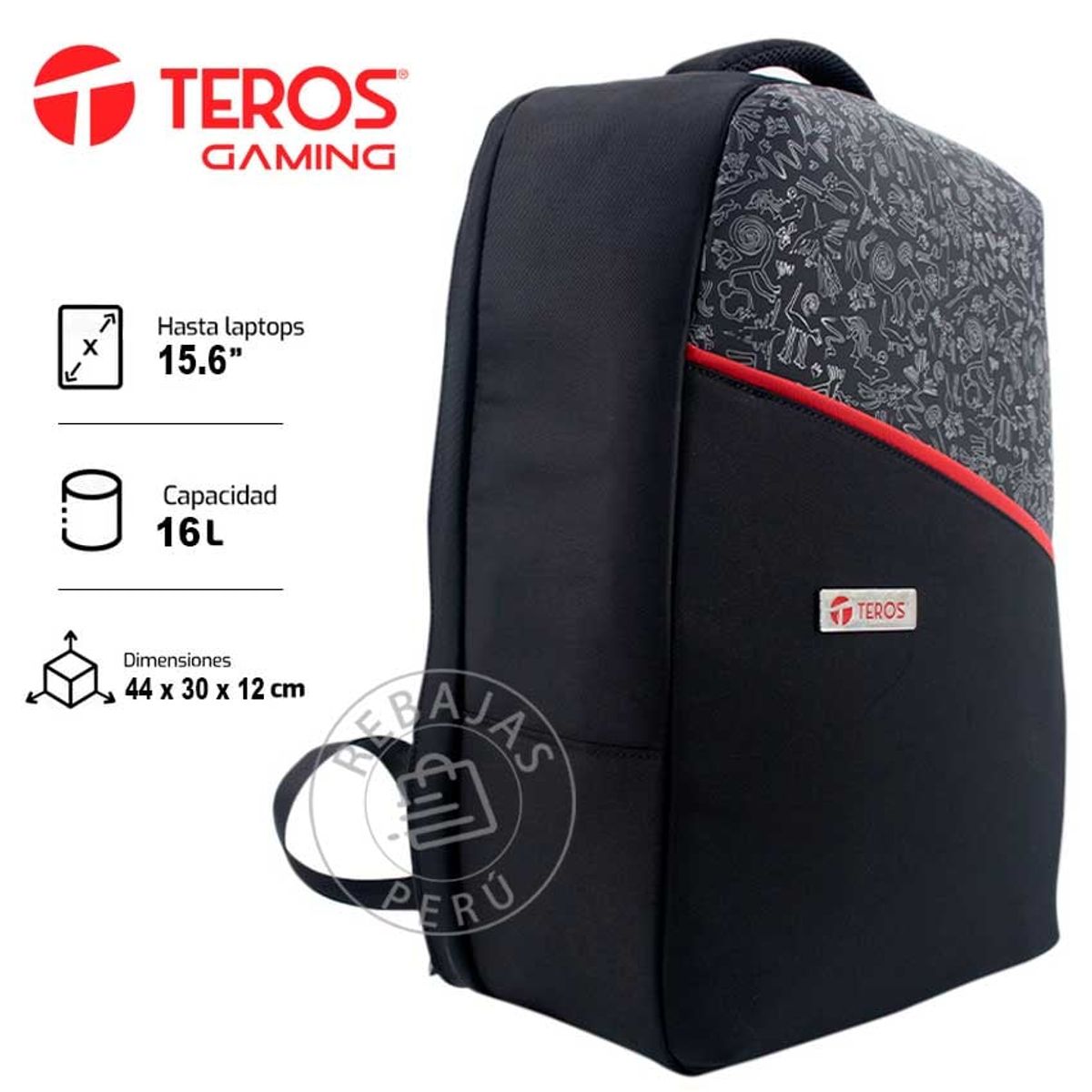TEROS - Mochila TEROS Work 16 antirrobo resistente al agua 16L