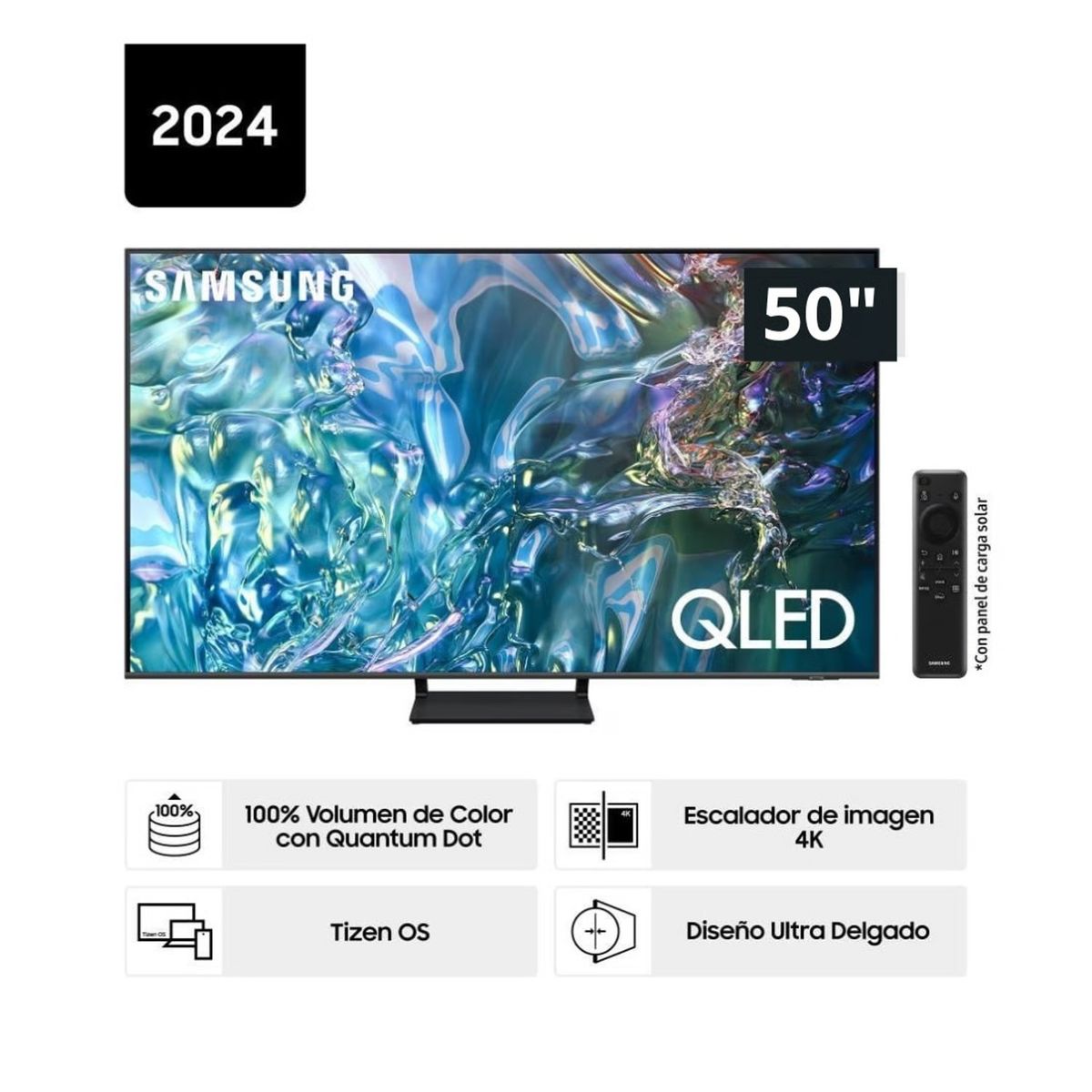 SAMSUNG - TELEVISOR SAMSUNG SMART TV 50 4K QLED QN50Q65DAGXPE