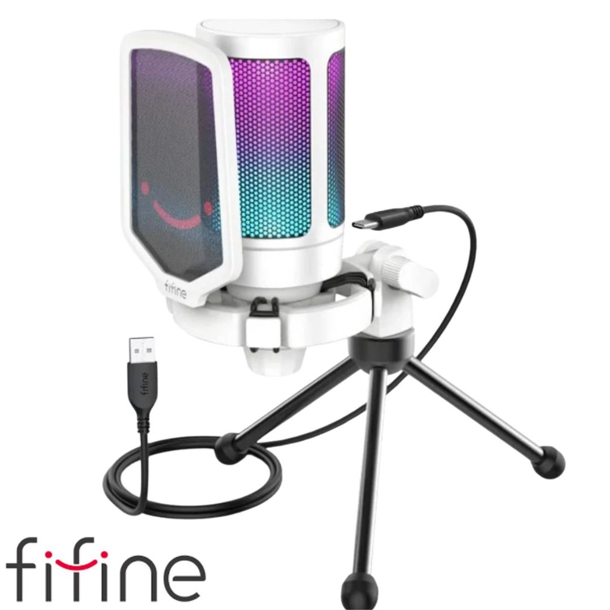 FIFINE - Micrófono Fifine A6V WHITE