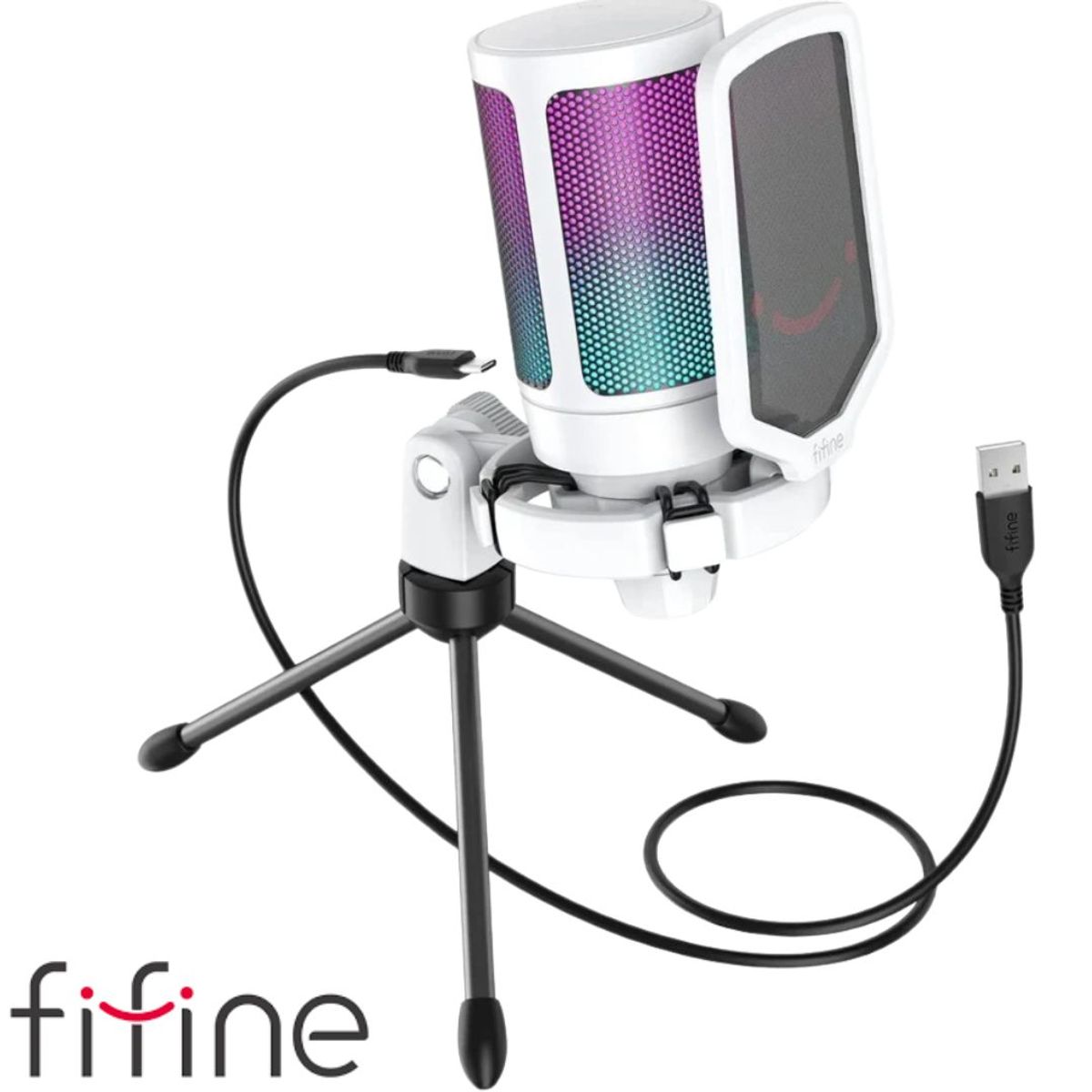 FIFINE - Micrófono Fifine A6V WHITE