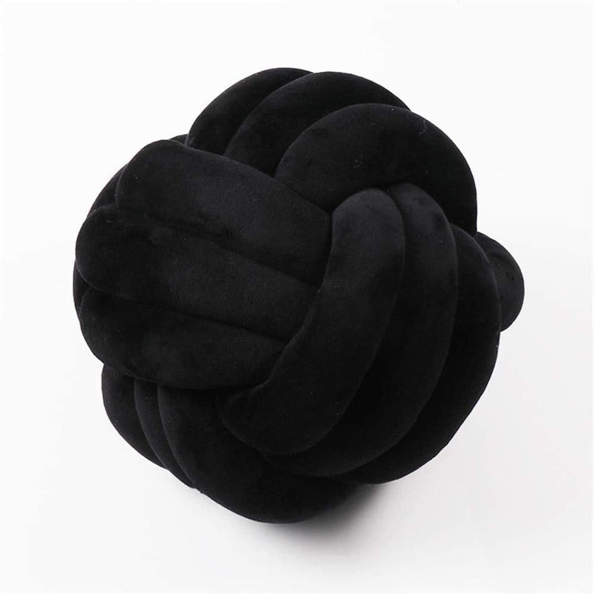 GENERICO - Cojín nudo negro 30 cm