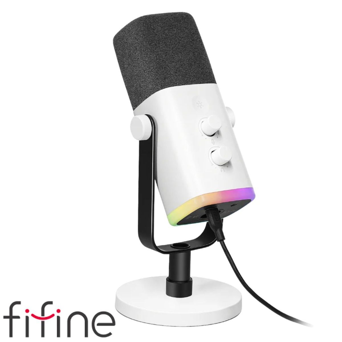 FIFINE - Micrófono Fifine AM8 WHITE Dinámico