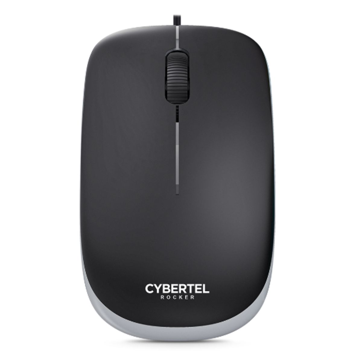 CYBERTEL - Mouse Office Alambrico ROCKER BLACK CYB M202 USB UV CYBERTEL