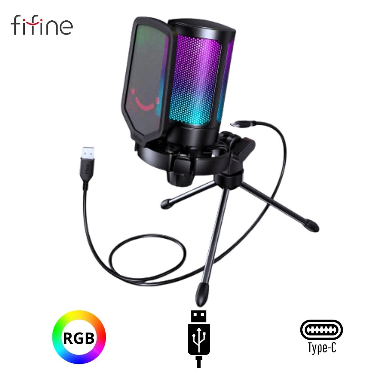 FIFINE - Micrófono Fifine K669PRO3 Con soporte
