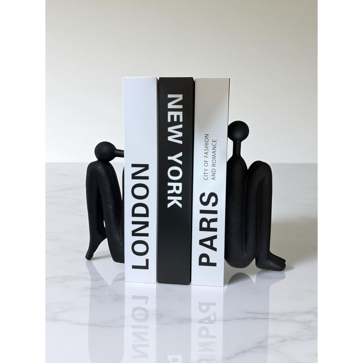 CONCEPTS LIFE - Sujeta Libros Pareja Decor 19x05x23 cm