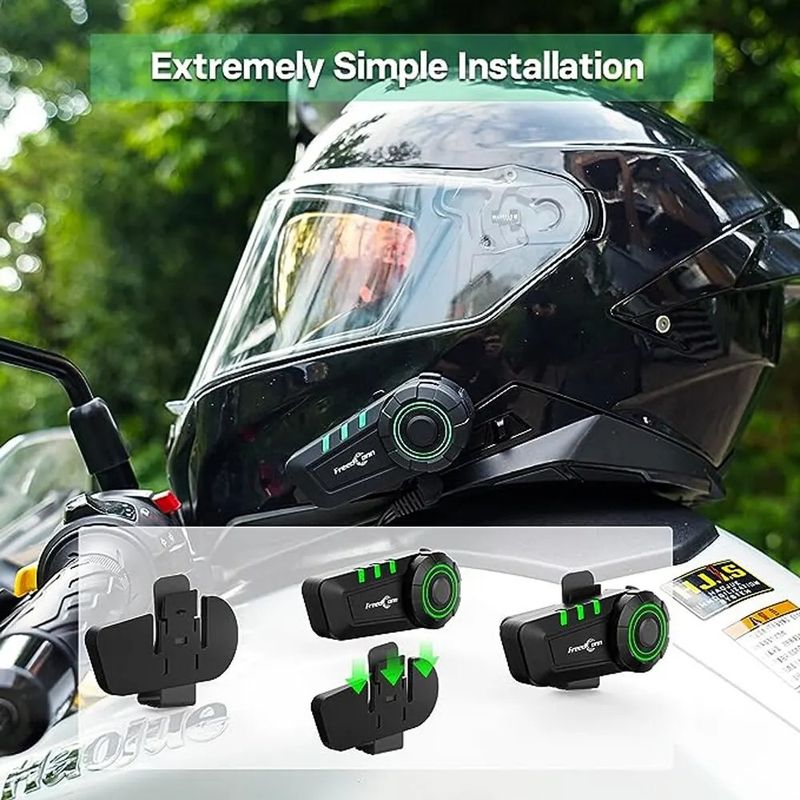 FREEDCONN - Auriculares Freedconn KY Casco Motocicleta BLUETOOTH 5.2