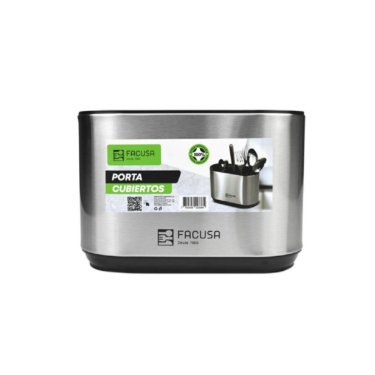 FACUSA - Porta Cubiertos de Mesa FACUSA Acero Inox