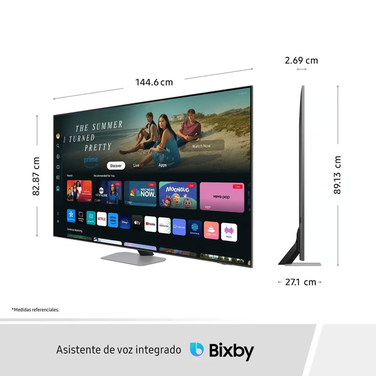 SAMSUNG - Televisor Samsung 65 '' Neo Qled 4K QN65QN90DAGXPE - Nuevo 2024