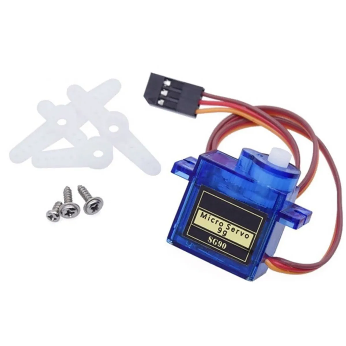 GENERICO - Servomotor Micro Servo 9g Sg90 Arduino Pic Raspberry Pi y Base Soporte