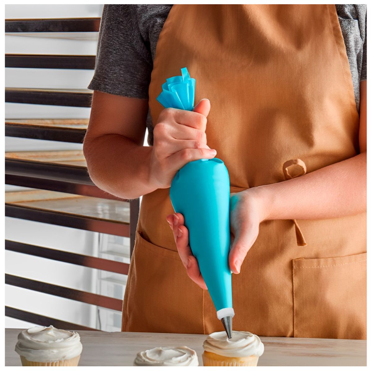 MINARI - Set Accesorios Reposteria Manga Pastelera Decorar 6 Boquillas 973R