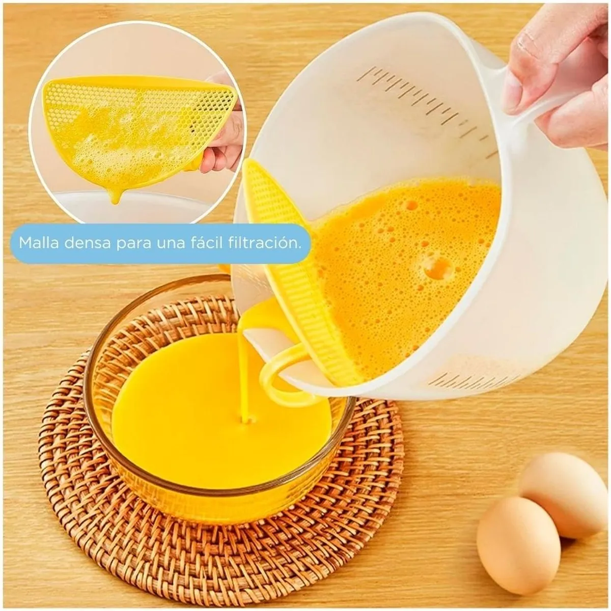 MINARI - Taza Medidora Mezclador con Colador Arroz Huevos 500ml T50
