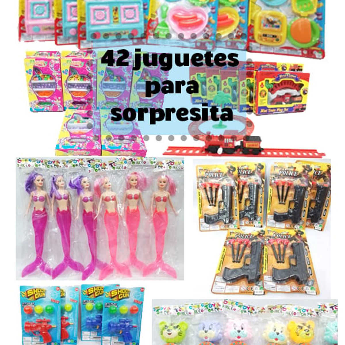 GENERICO - Juguetes Sorpresita De Cumpleaños y Regalos Set x42