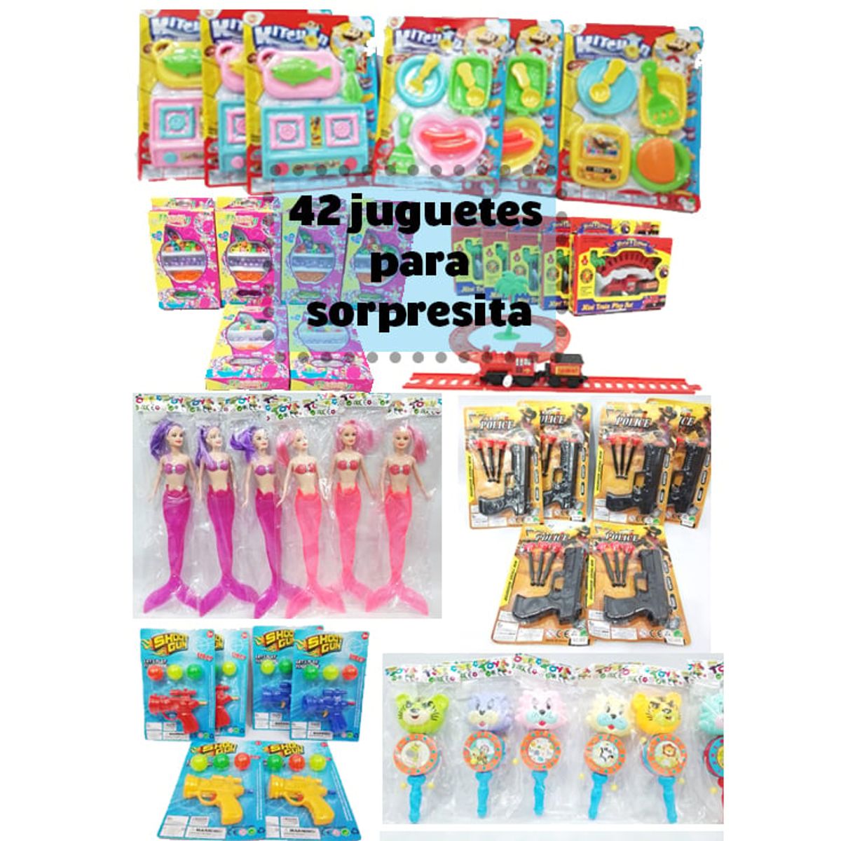 GENERICO - Juguetes Sorpresita De Cumpleaños y Regalos Set x42