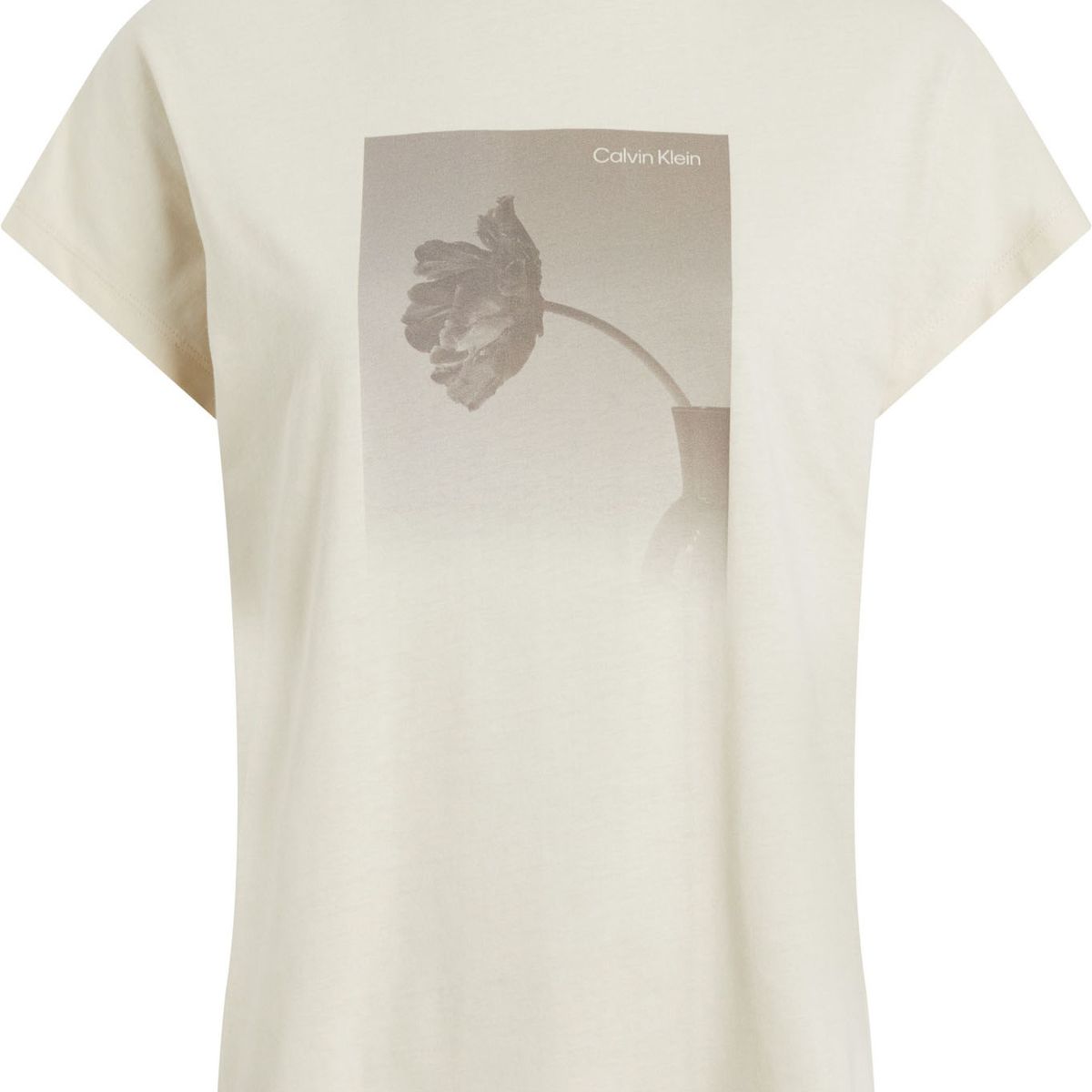 CALVIN KLEIN - CAMISETA  MODERN FLORAL REGULAR T-SHIRT