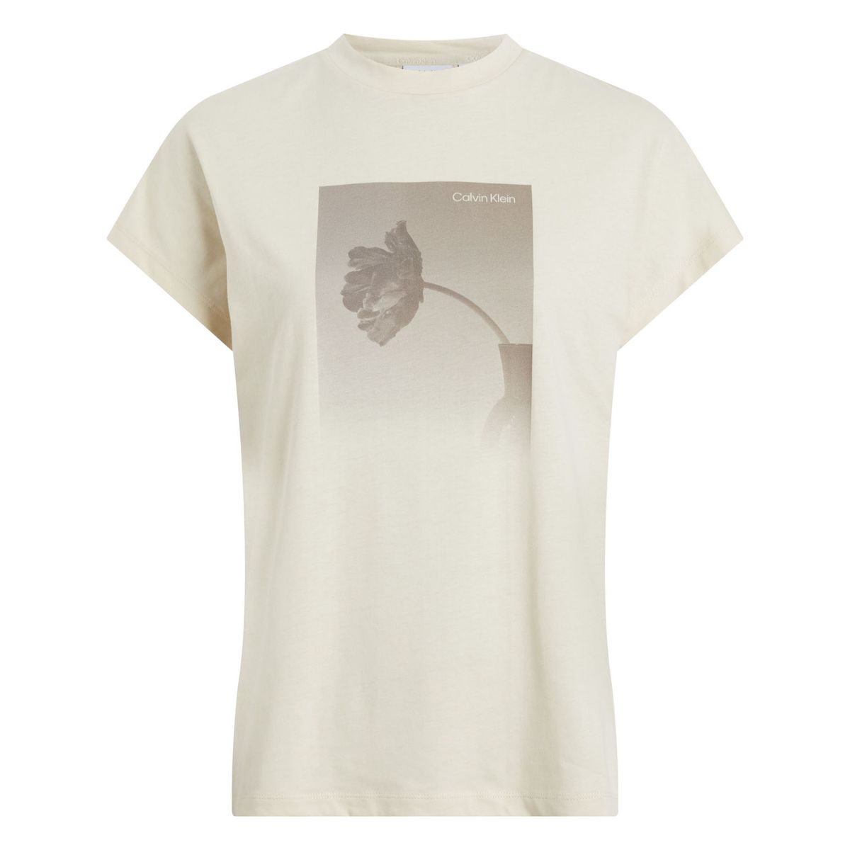 CALVIN KLEIN - CAMISETA  MODERN FLORAL REGULAR T-SHIRT