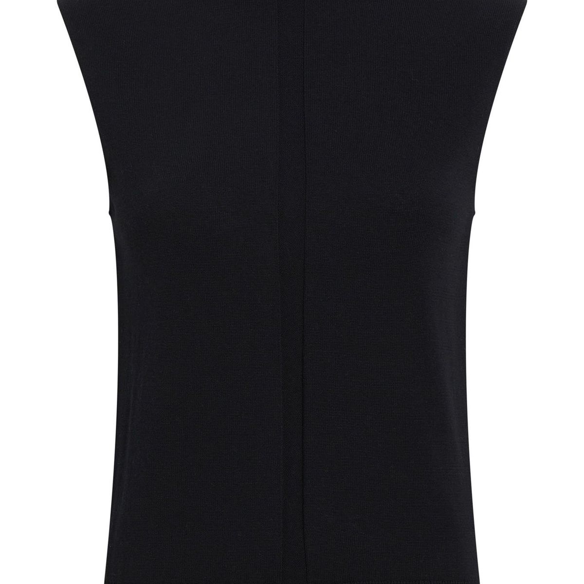 CALVIN KLEIN - SWEATER COTTON SILK SLEEVELESS SWEATER