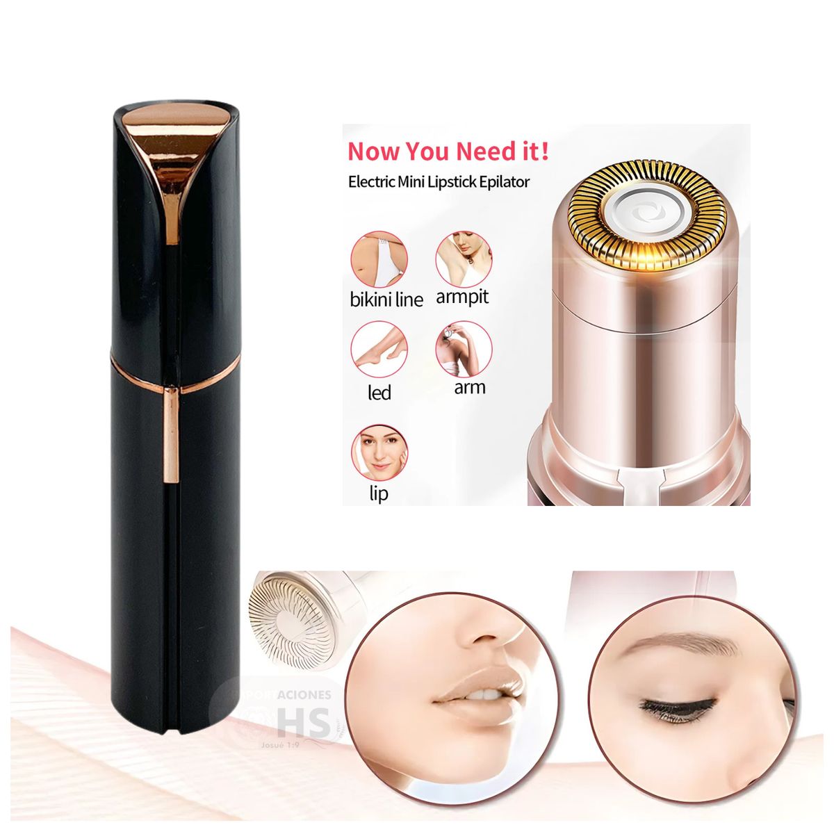 OEM - DUO Depilador Facial + Depilador de Cejas Recargable