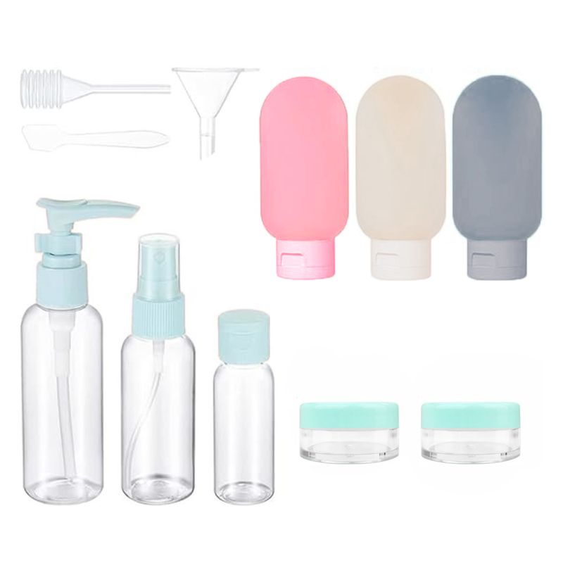 HYGGE - Juego de Botellas de Viaje para Tocador Rellenables