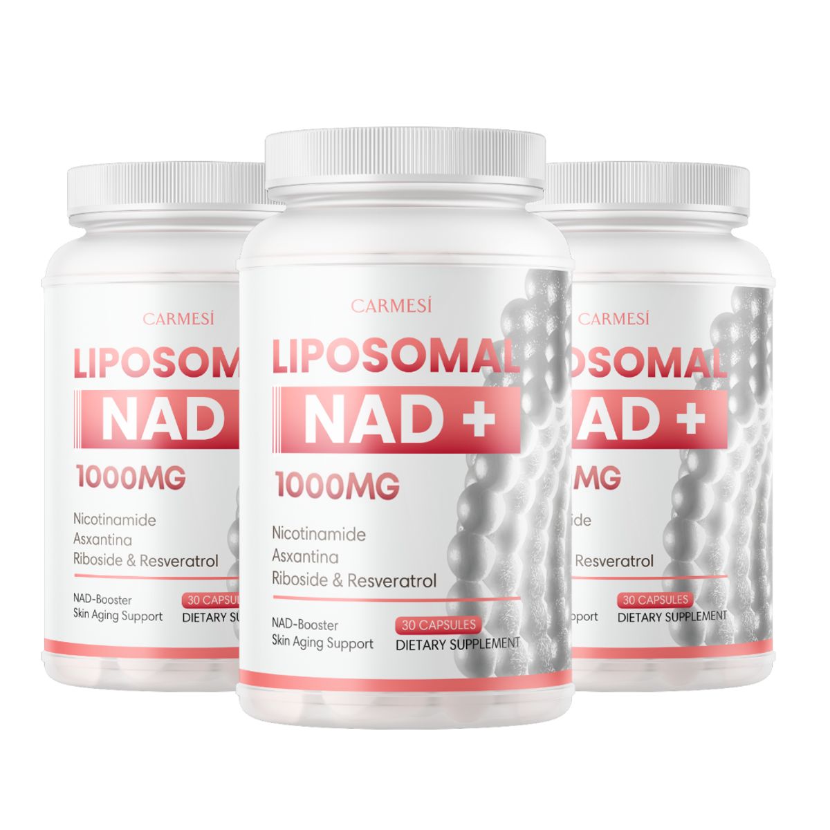 OEM - 3 x NeverAge LIPOSOMAL NAD+ 1000MG + RESVERATROL
