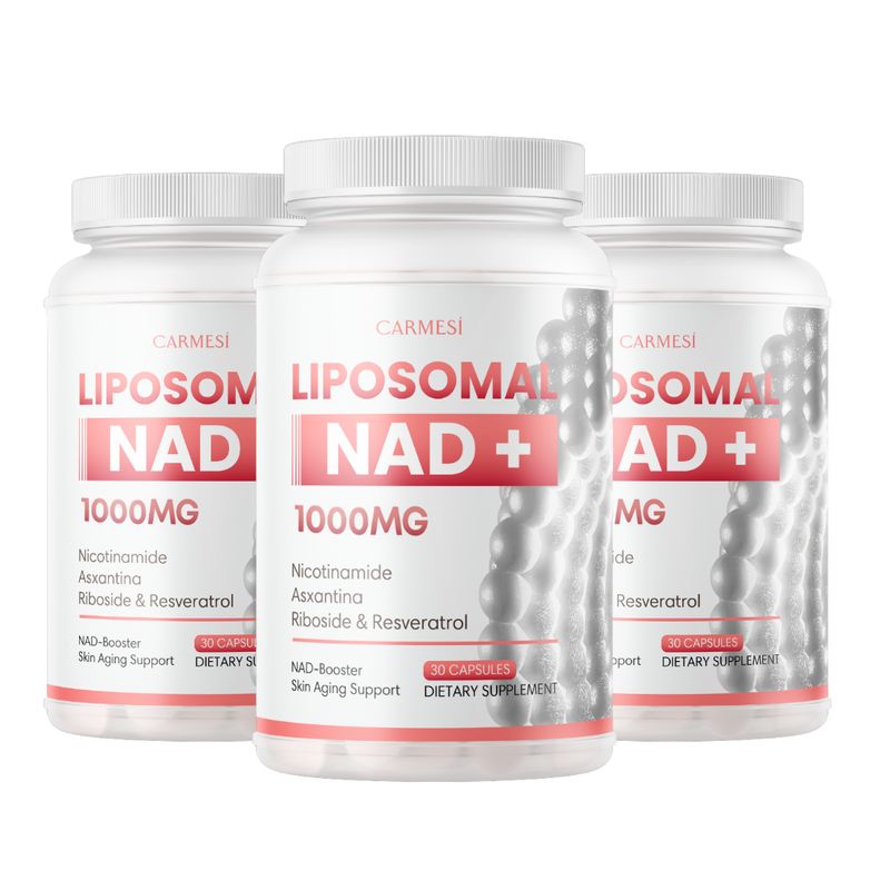 OEM - 3 x NeverAge LIPOSOMAL NAD+ 1000MG + RESVERATROL