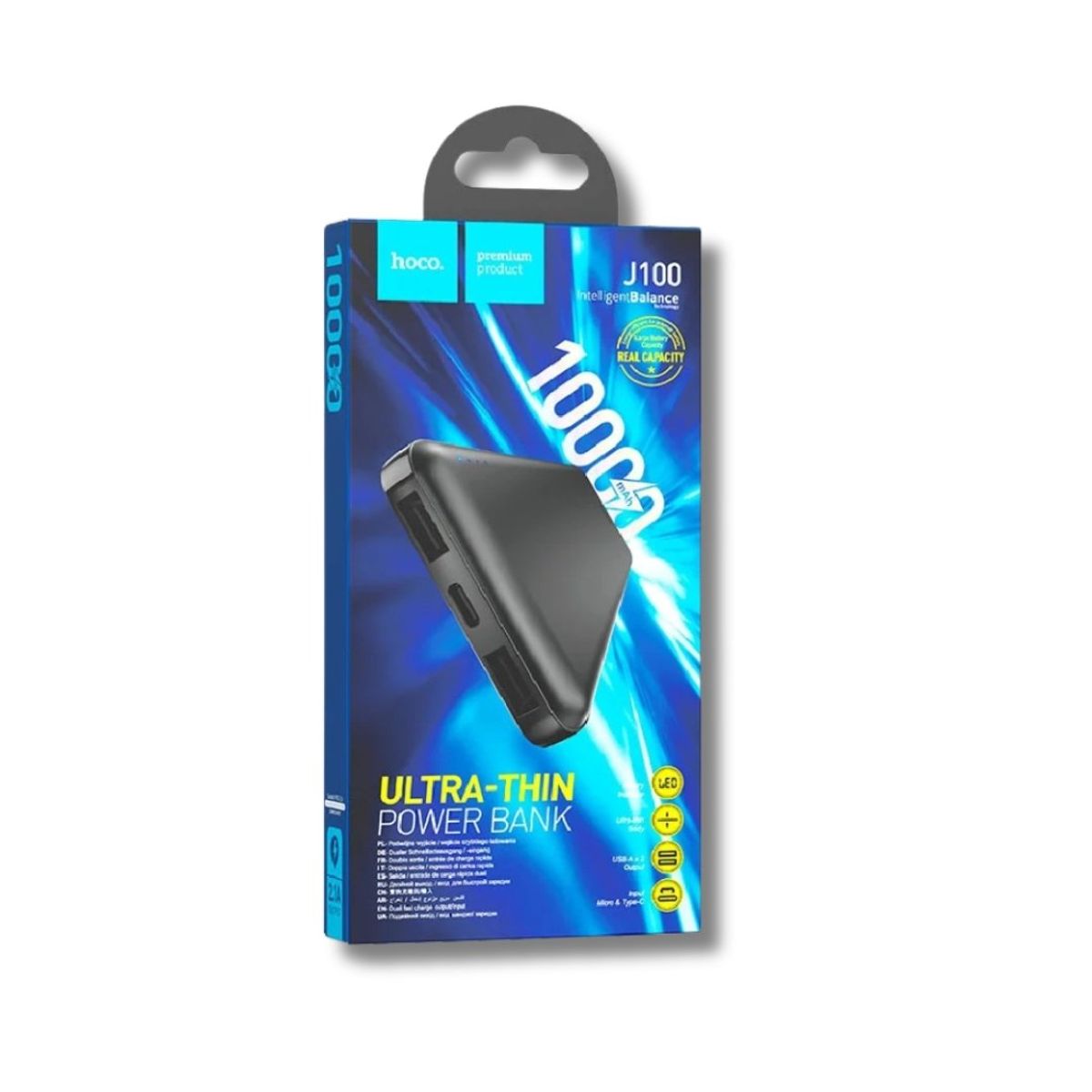 GENERICO - Power Bank Carga Rápida Hoco 10000 Mah Usb Portatil