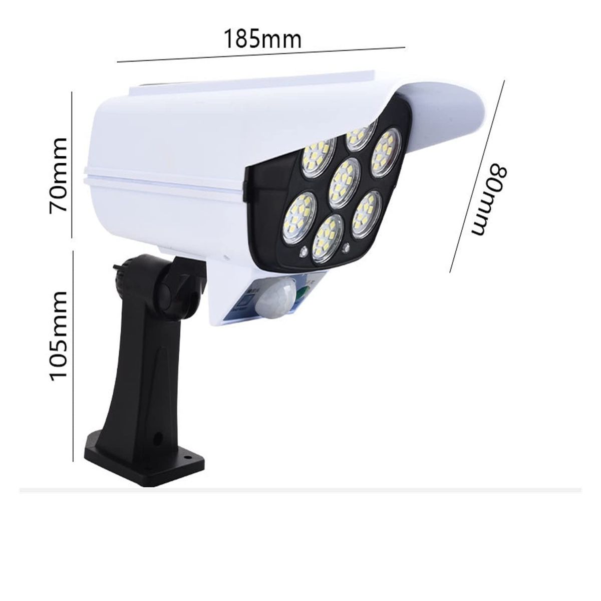 OEM - Reflector Solar LED Sensor de Movimiento Tipo Camara de Seguridad