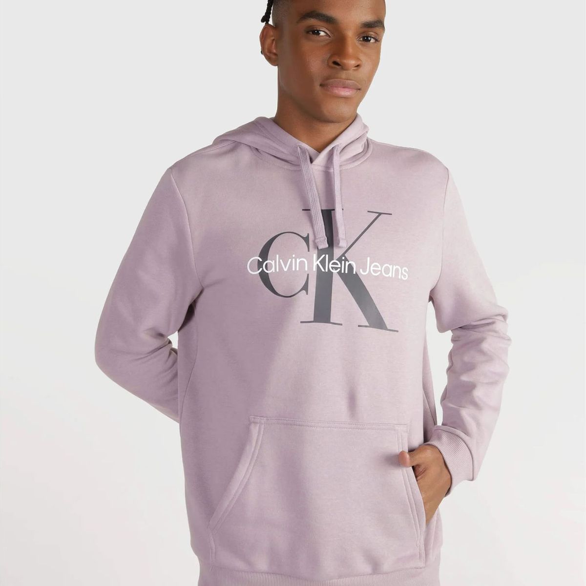 CALVIN KLEIN - SWEATSHIRT MONOLGO JEANS P/O HOODIE