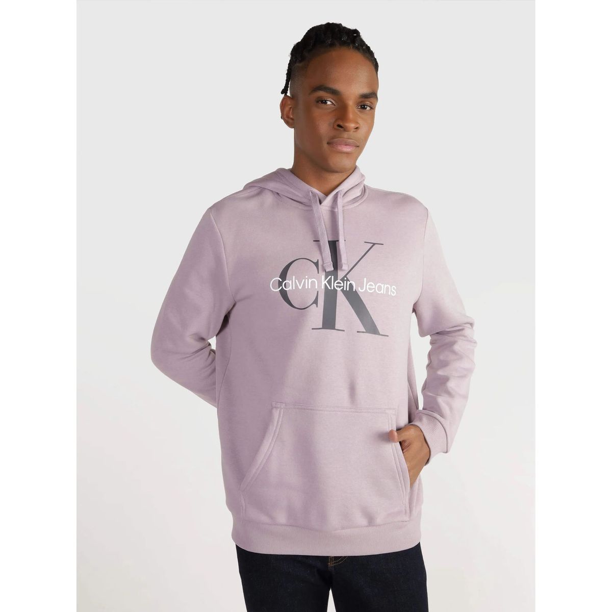 CALVIN KLEIN - SWEATSHIRT MONOLGO JEANS P/O HOODIE