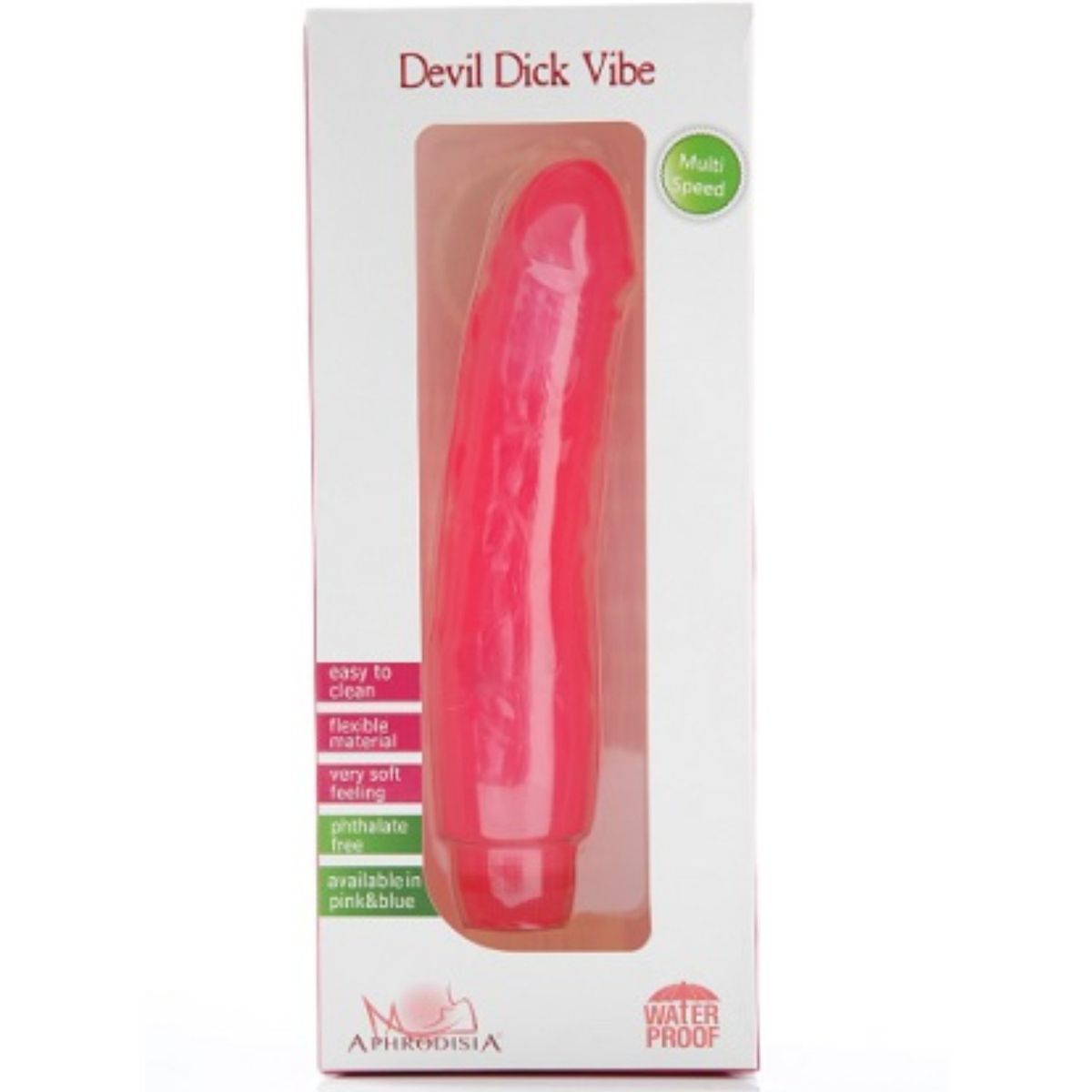 APHRODISIA - Vibrador Consolador Impermeable 17,5 cm Ø 3,5 cm Juguete Sexual Dildo