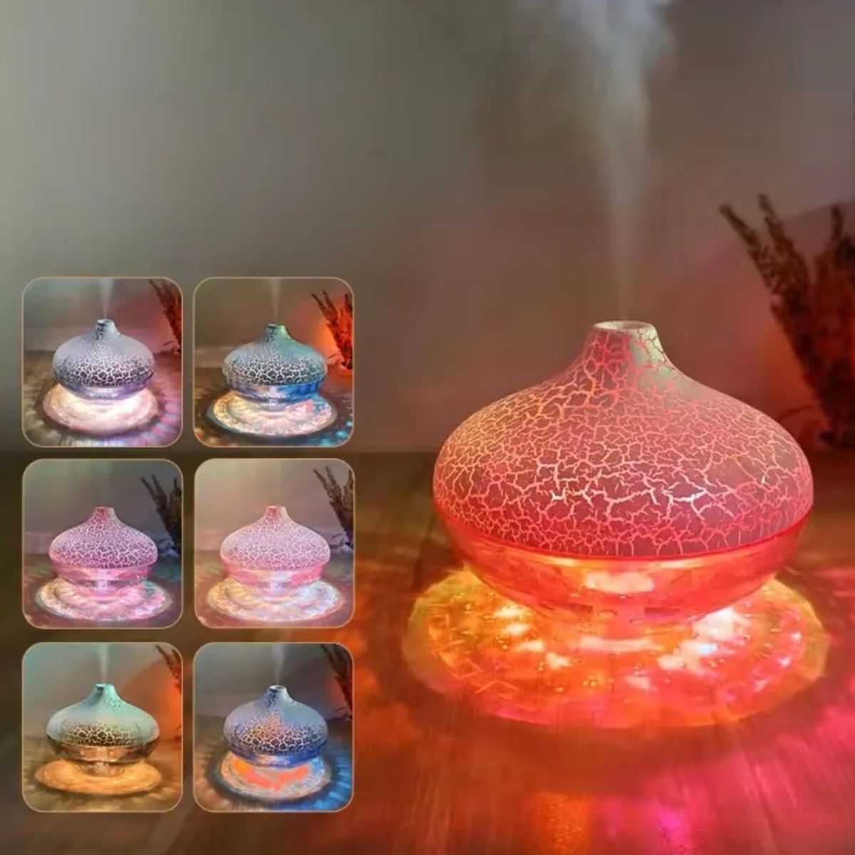 GENERICO - Humidificador y Difusor de Aromas RGB 300 ml