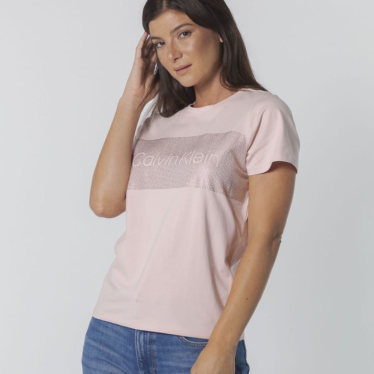CALVIN KLEIN - CAMISETA  RHNSTNE HTFX BAR LGO