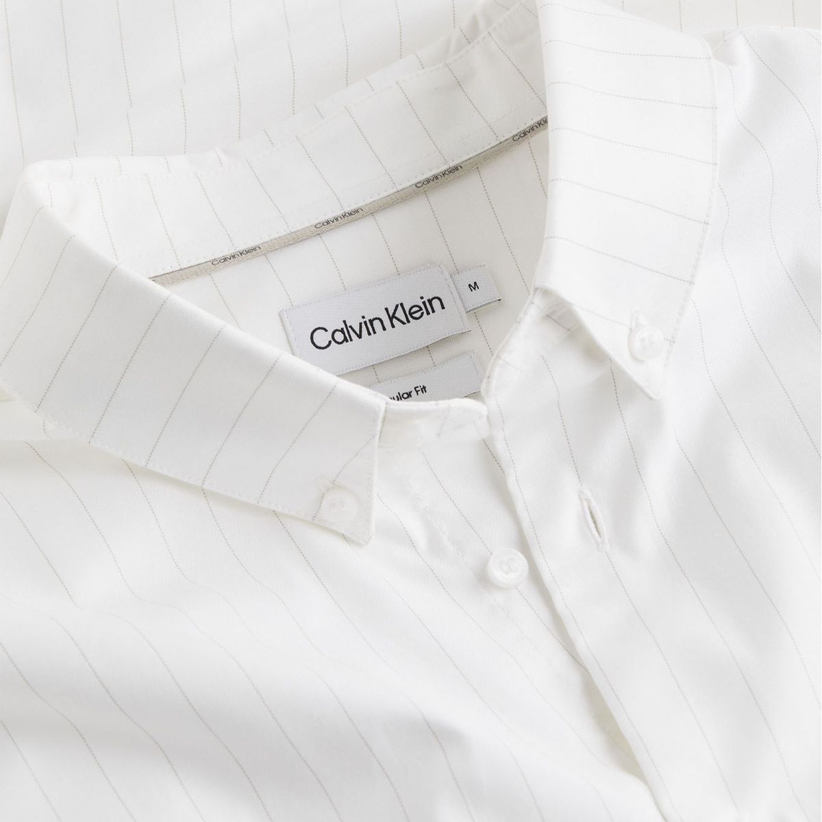 CALVIN KLEIN - CAMISA OXFORD STRETCH STRIPE SHIRT