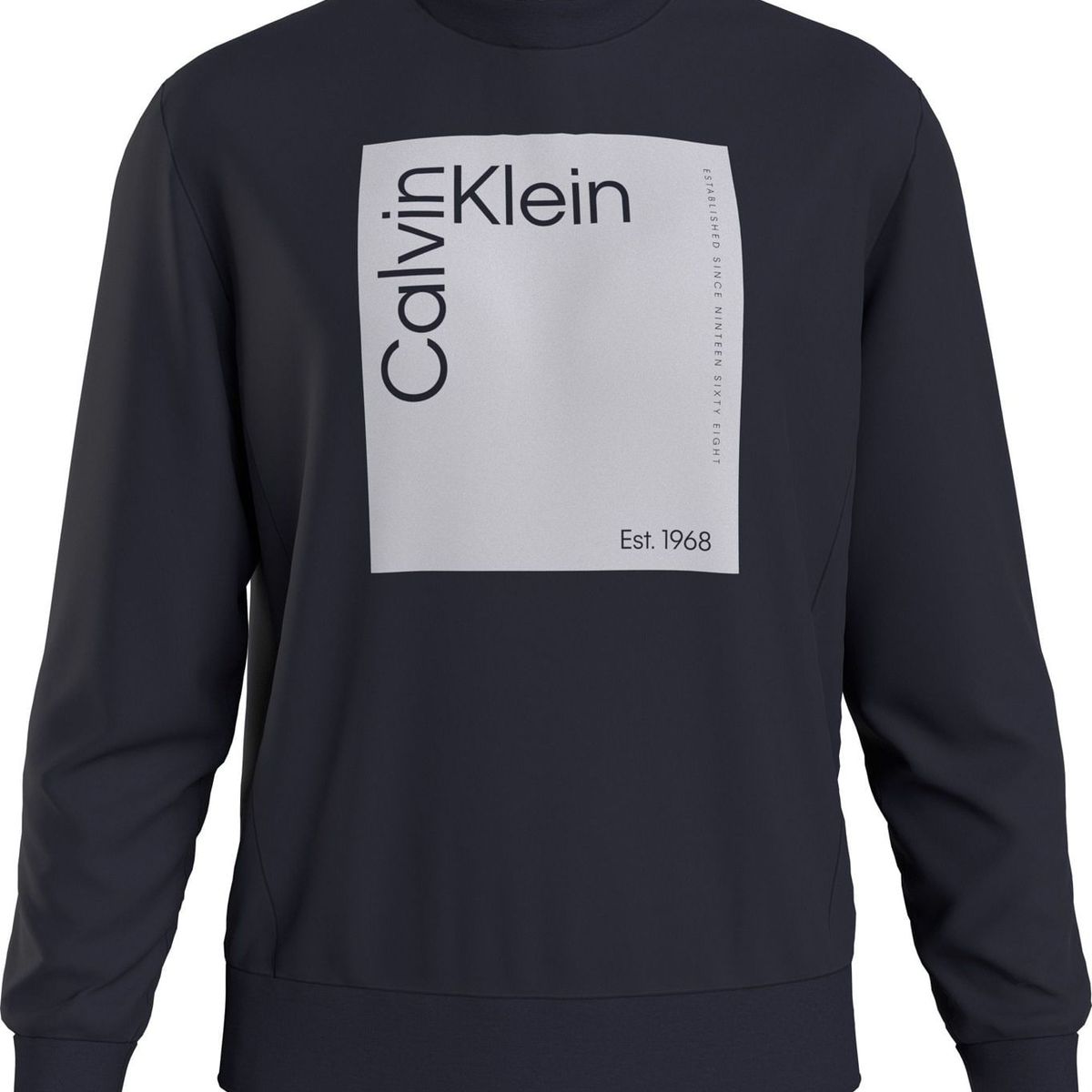 CALVIN KLEIN - SWEATSHIRT SQUARE LOGO SWEATSHIRT