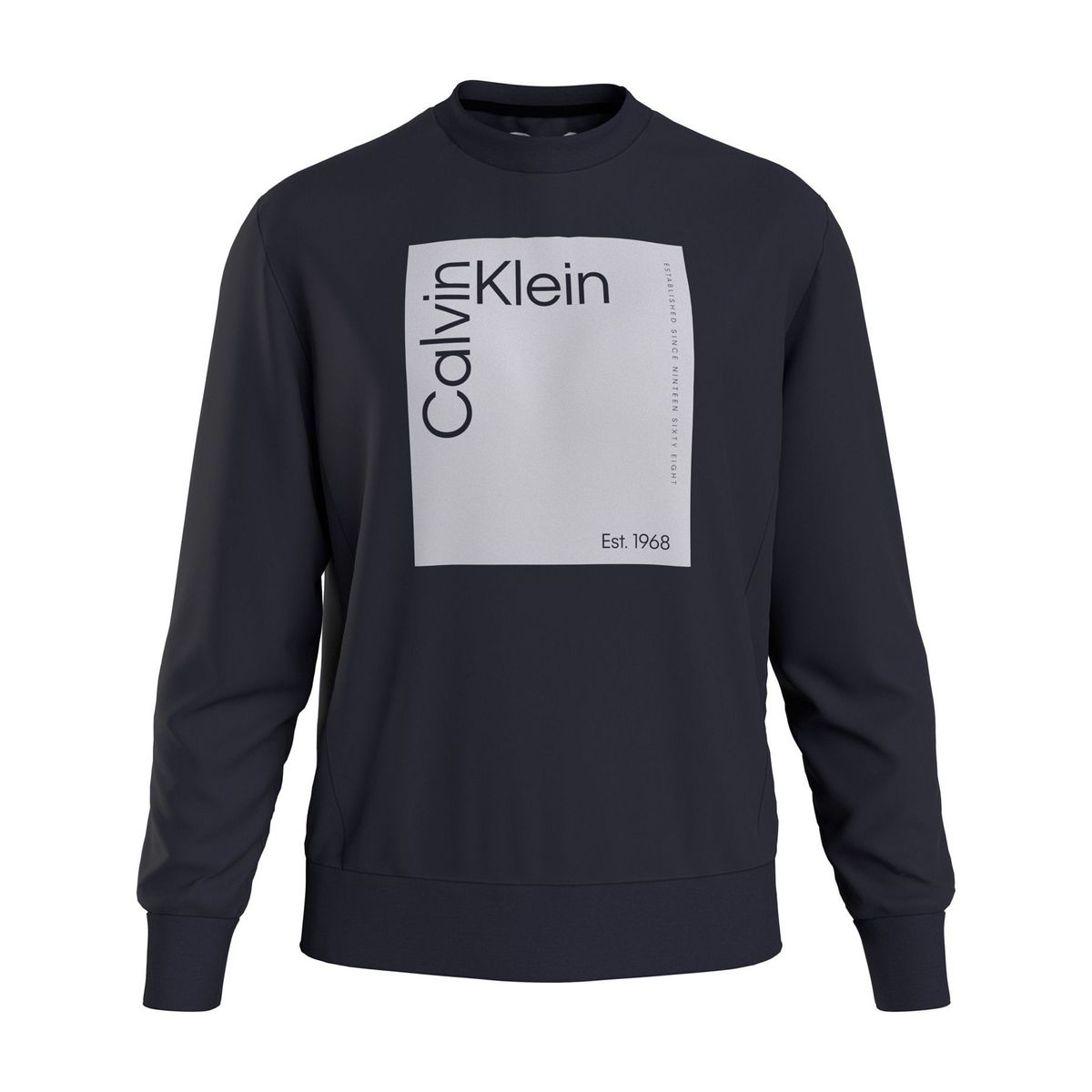 CALVIN KLEIN - SWEATSHIRT SQUARE LOGO SWEATSHIRT