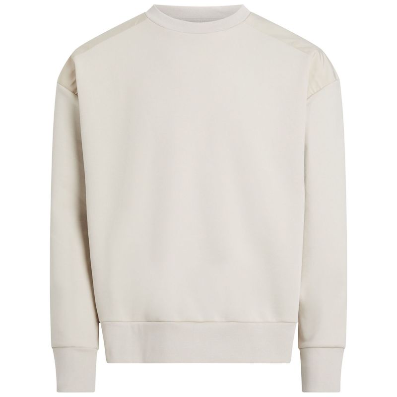CALVIN KLEIN - SWEATSHIRT MIX MEDIA INTERLOCK SWEATSHIRT