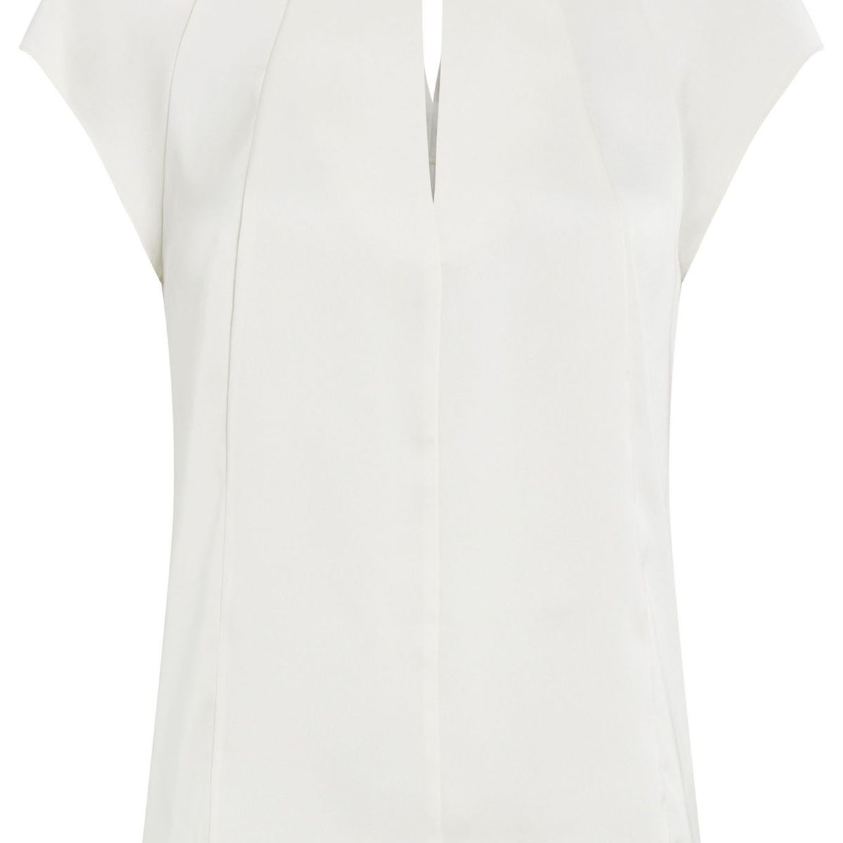 CALVIN KLEIN - BLUSA SHINY SATIN SS BLOUSE