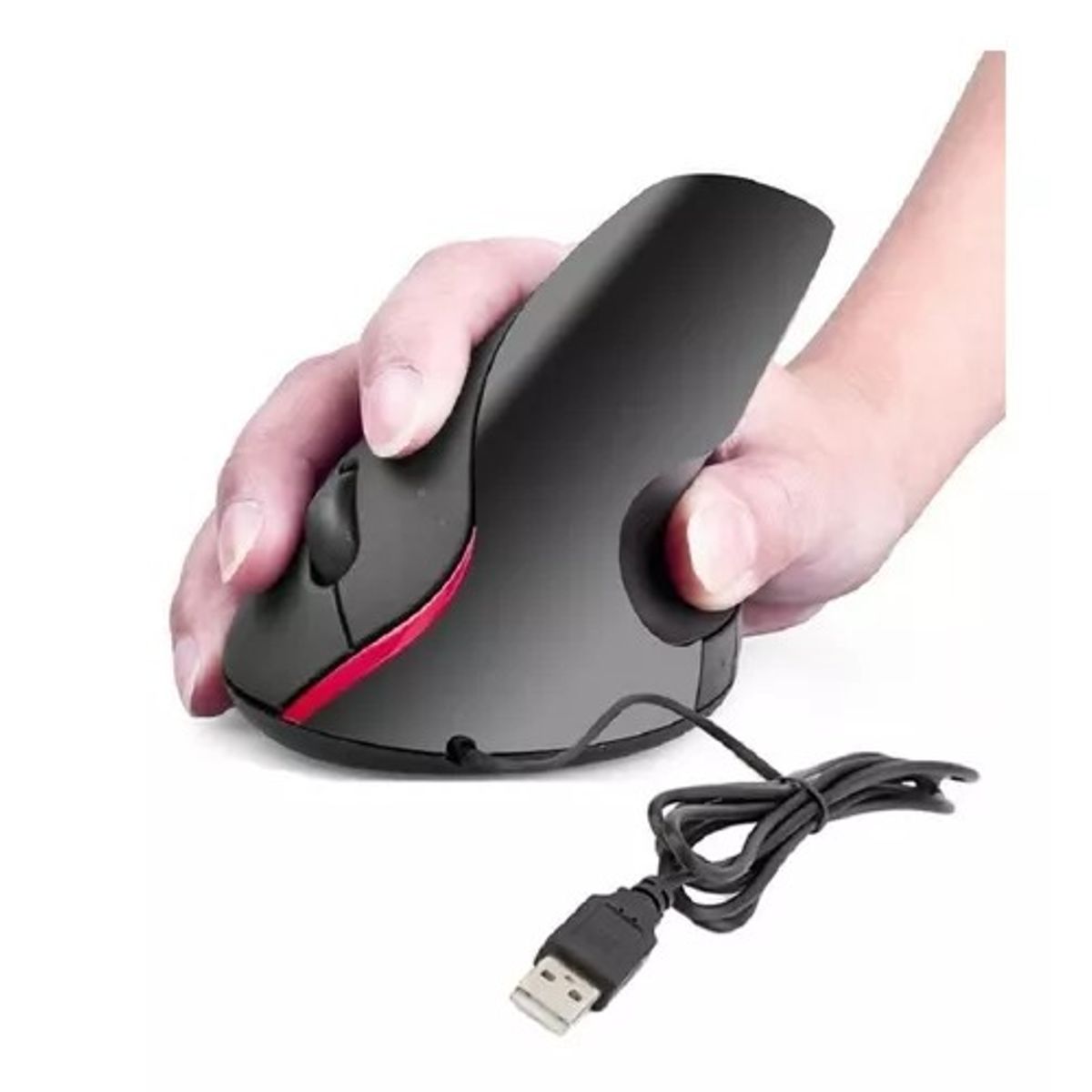 OEM - Mouse Vertical Plug and Play Optico Ergonomico con Cable USB