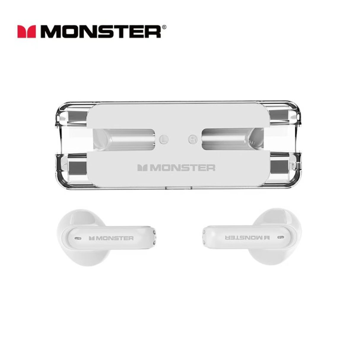MONSTER - Audífonos Bluetooth Gaming Monster XKT08 Blanco