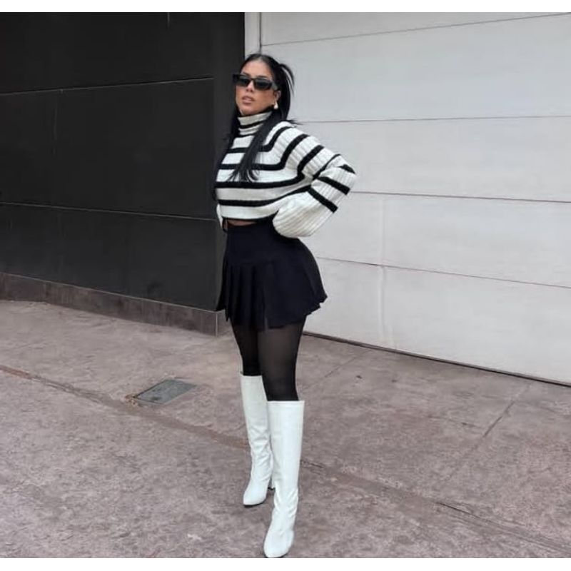 GENERICO - FALDA SHORT PLISADA PARA MUJER