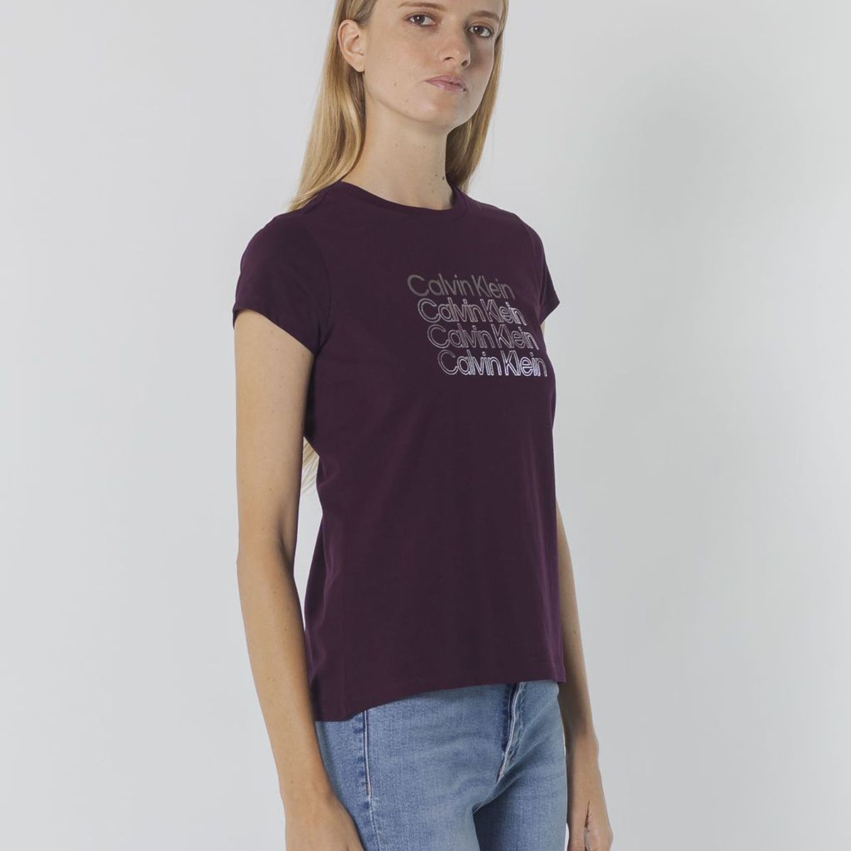 CALVIN KLEIN - CAMISETA  FOIL STACK LOGO