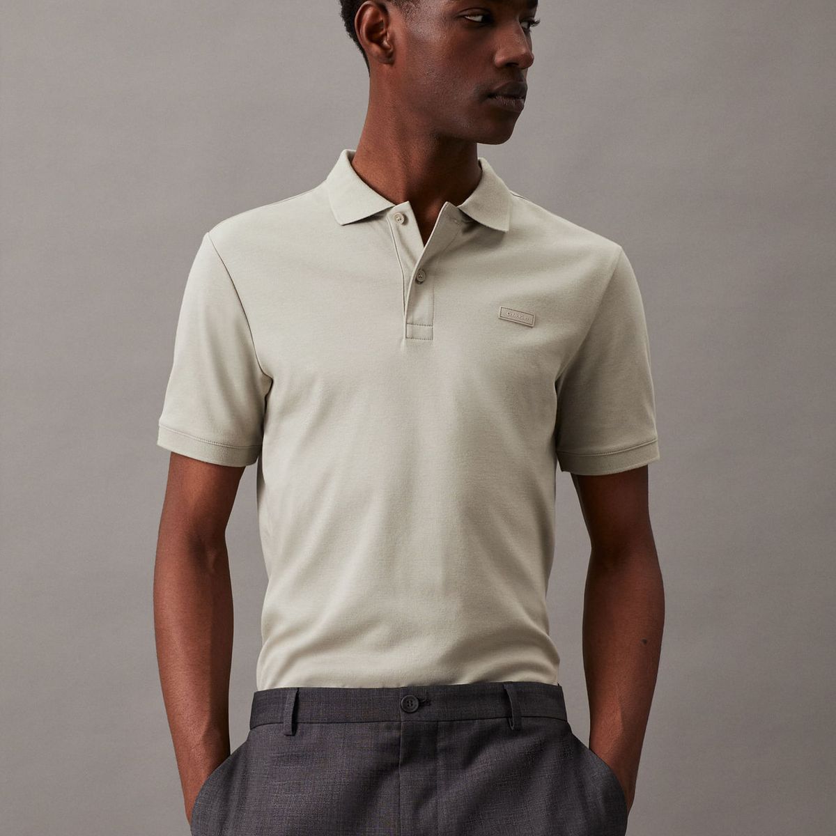 CALVIN KLEIN - POLO SMOOTH COTTON SLIM POLO