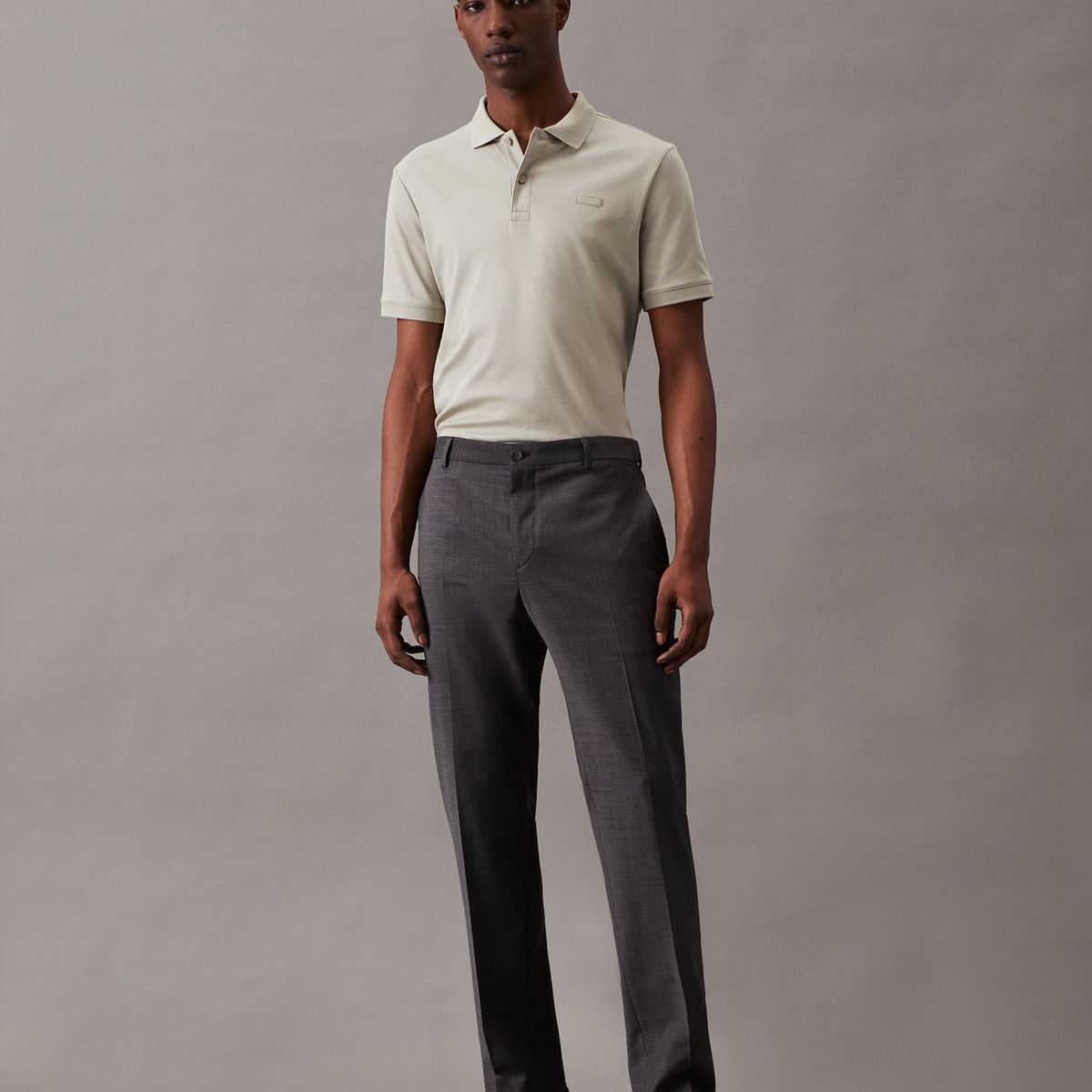 CALVIN KLEIN - POLO SMOOTH COTTON SLIM POLO