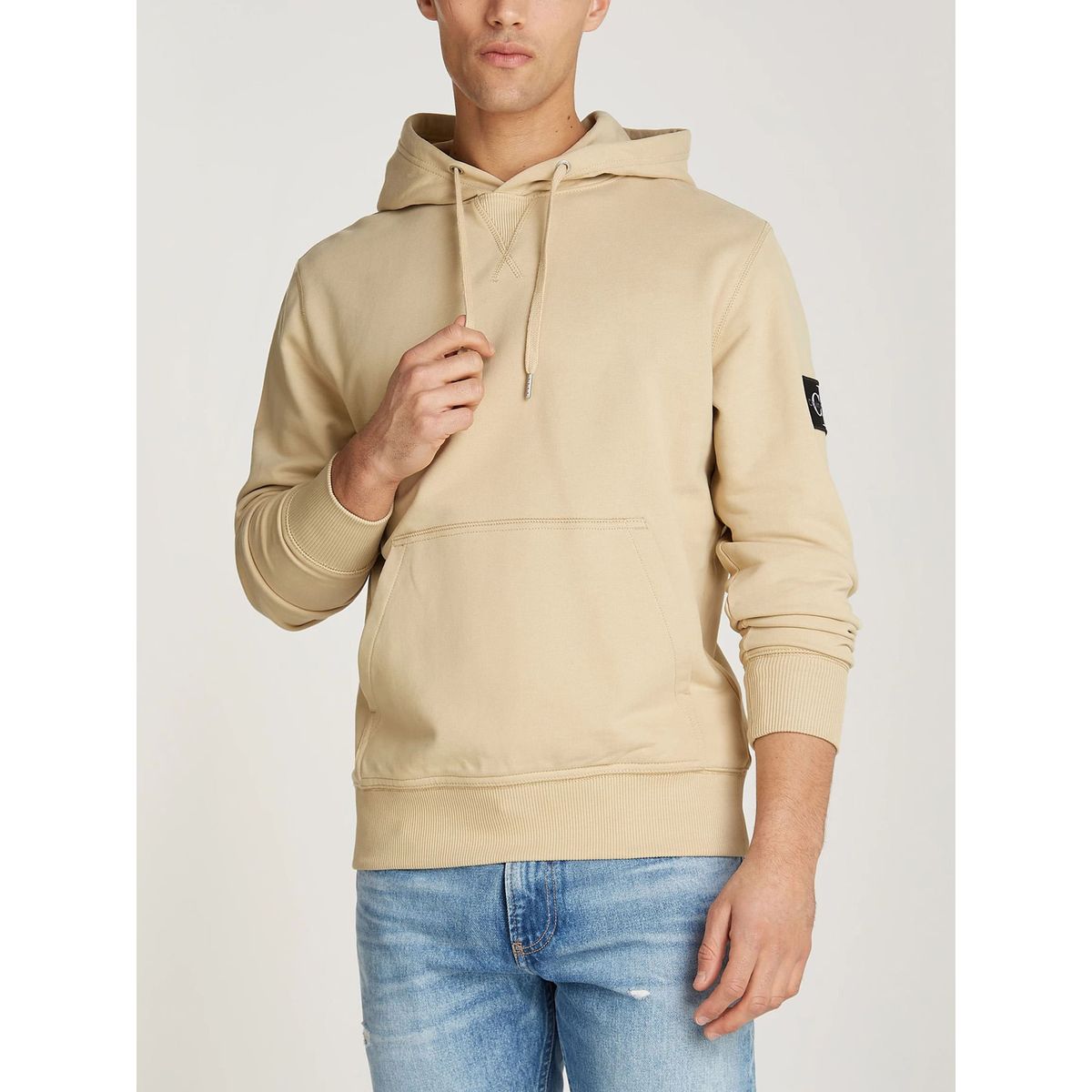 CALVIN KLEIN - SWEATSHIRT BADGE HOODIE