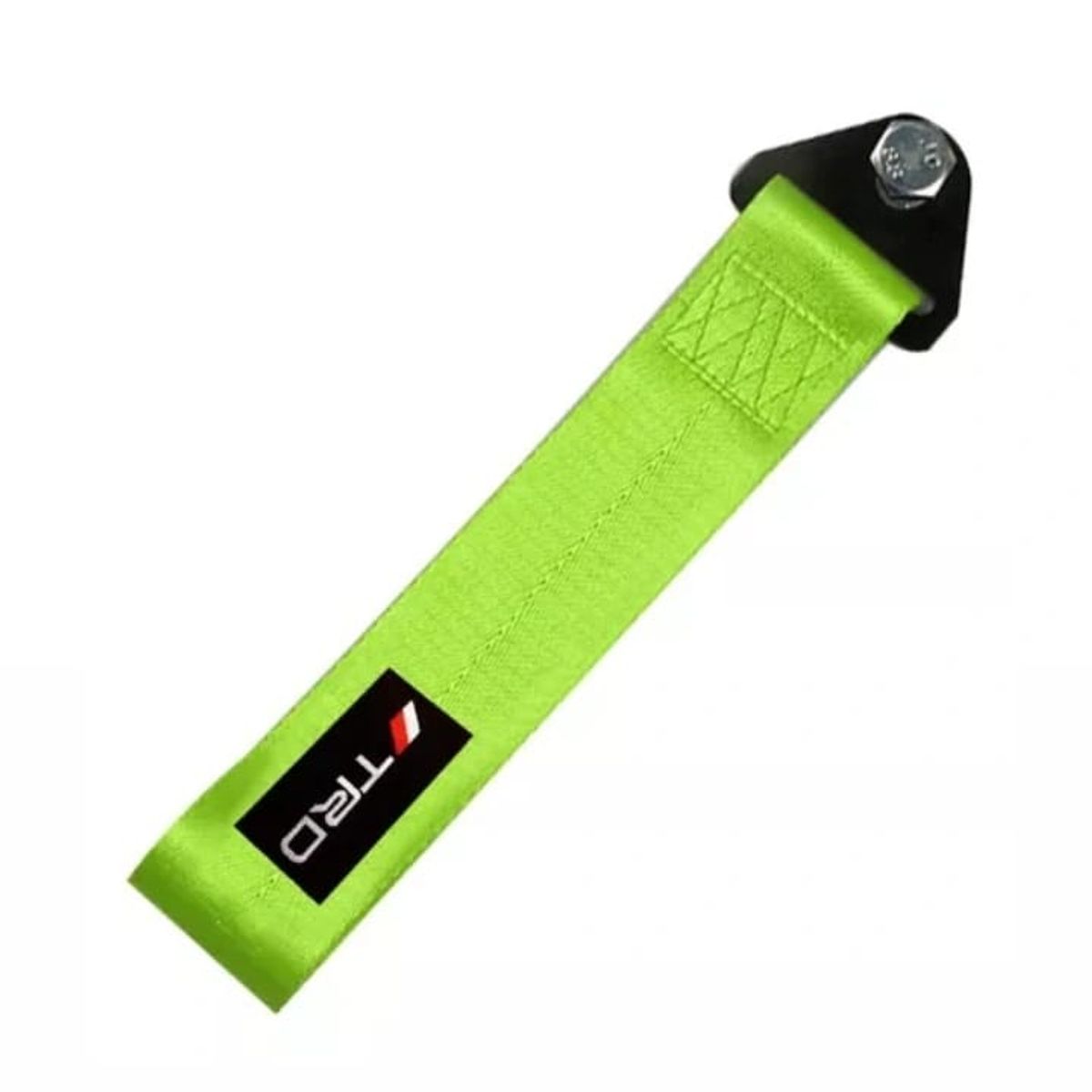 GENERICO - GANCHO DE REMOLQUE DE TELA  ARNES TRD VERDE FOSFORECENTE 28cm