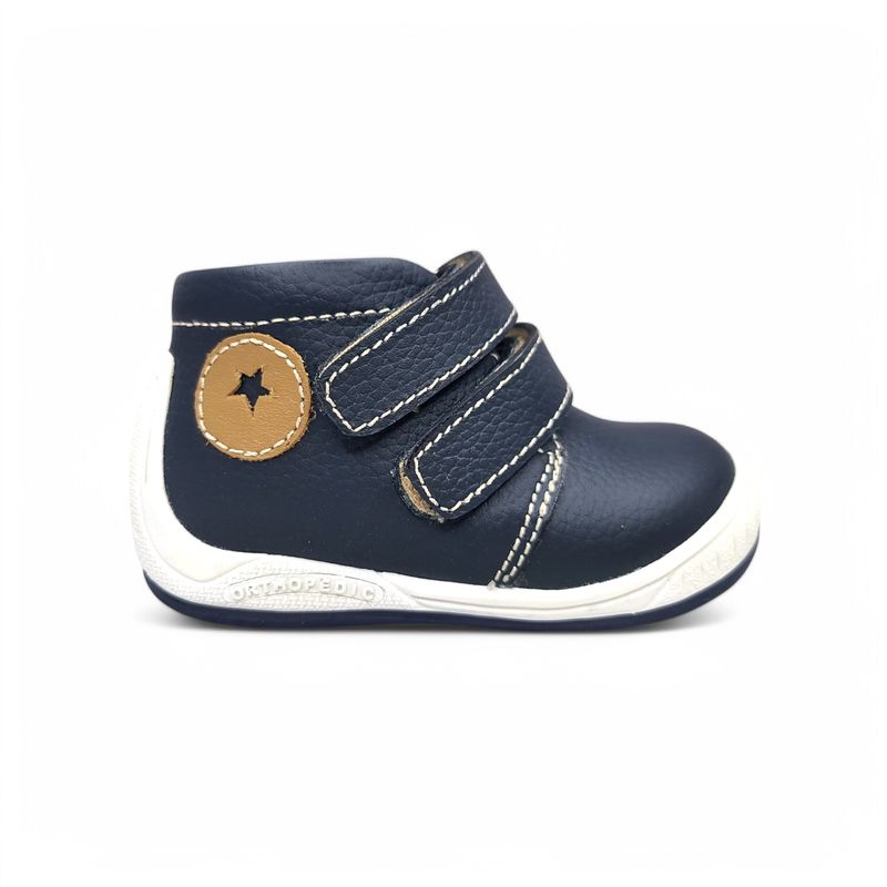 GENERICO - Zapato DoblePega semi-ortopédico Pibe Azul para niño bebé